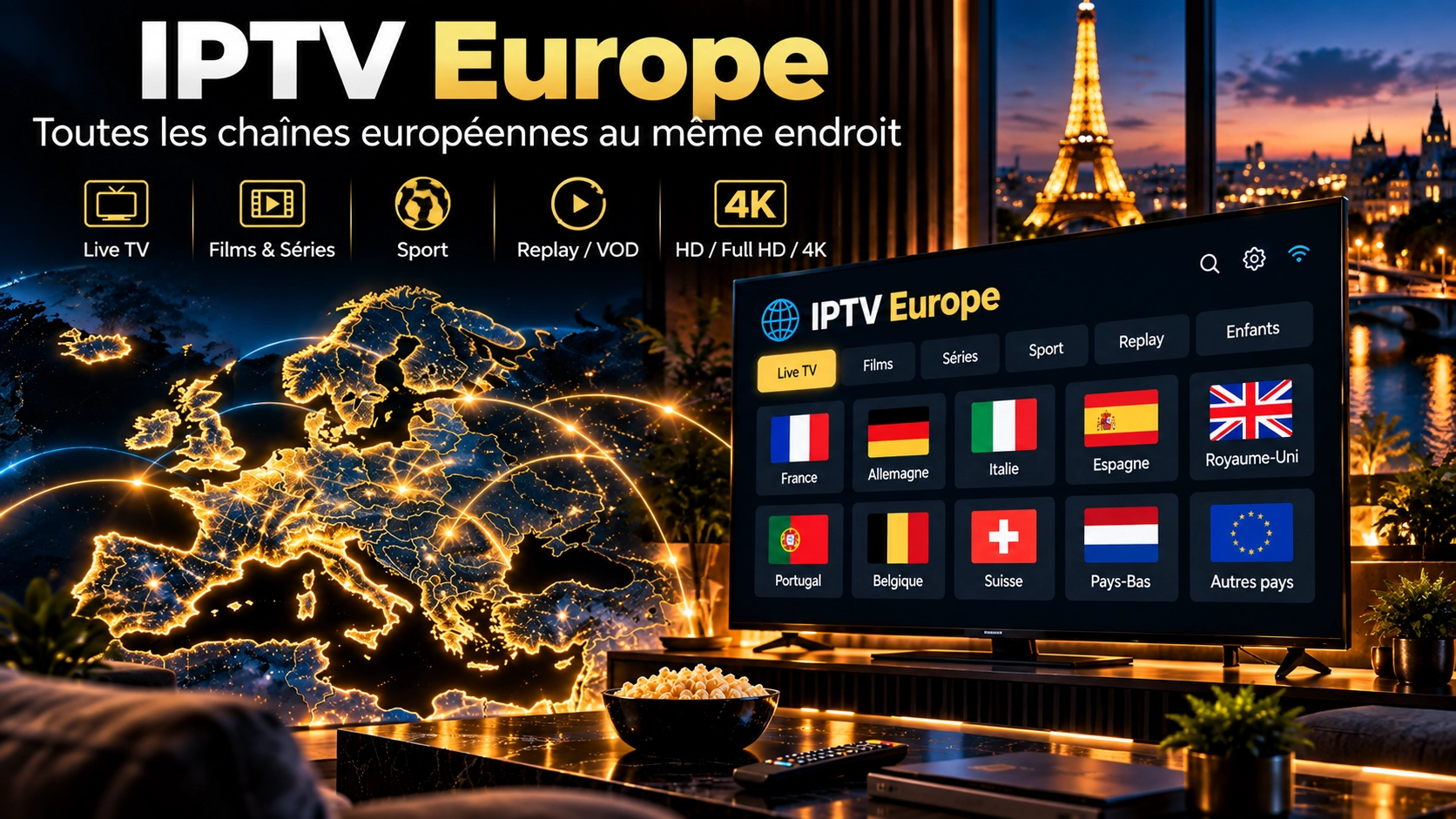 IPTV Europe en France IPTV Europe en France